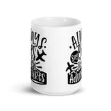 Always Say Yes to New Adventures White glossy mug