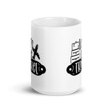 Let's Go Travel White glossy mug