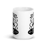 To Travel is to Live White glossy mug