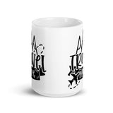 Travel More White glossy mug