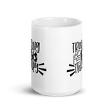 Traveling is My Therapy 2 White glossy mug