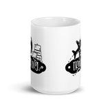 Traveling White glossy mug