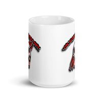 The Bloody Horror Punx Logo White glossy mug