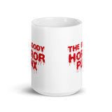 The Bloody Horror Punx (Text 1) White glossy mug