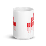 The Bloody Horror Punx (Text 4) White glossy mug