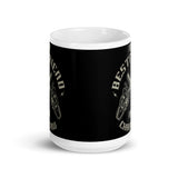 Mr. Chainsaw White glossy mug