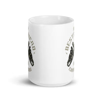 Mr Chainsaw White glossy mug