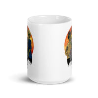 The Golden Ghouls White glossy mug