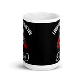 I Don't Believe in You Either (Santa) White glossy mug