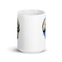 Watercolor Skull 5 White glossy mug