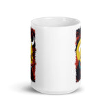 Devil Skull White glossy mug