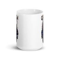 Grim White glossy mug