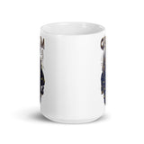 Grim White glossy mug