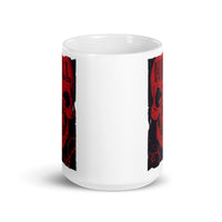 Hell Skull White glossy mug