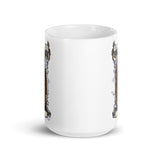 Holy Skull Priest White glossy mug