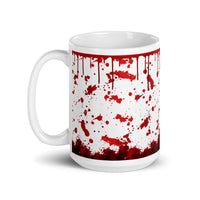 Bloody White glossy mug