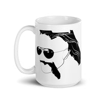 Floridaman Silhouette White glossy mug