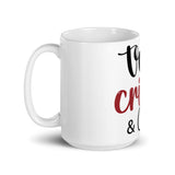 True Crime & Chill White glossy mug