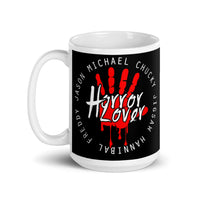 Horror Lover White glossy mug