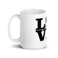 Love Film White glossy mug