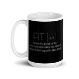 Fit-ish White glossy mug