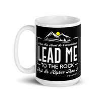 Psalm 61:2 White glossy mug