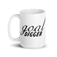 Goal Digger White glossy mug