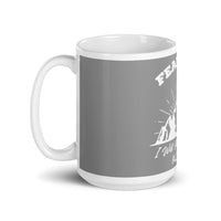 Fear Not White glossy mug