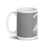 Fear Not White glossy mug