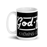 Godfidence White glossy mug