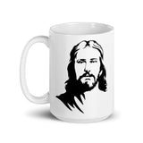 Jesus White glossy mug