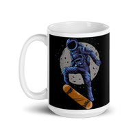 Space Skater White glossy mug