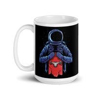 Space Skater White glossy mug