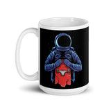 Space Skater White glossy mug