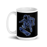 Space Skater White glossy mug