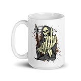 Death White glossy mug