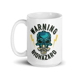 Warning Biohazard White glossy mug