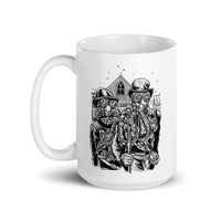 American Steampunk White glossy mug