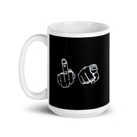 FU White glossy mug