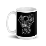 Astro Music White glossy mug