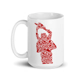 Chainsaw Killer White glossy mug