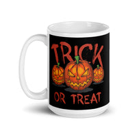 Trick or Treat White glossy mug