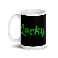 Lucky White glossy mug