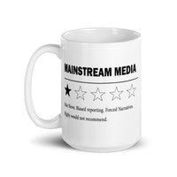 Mainstream Media White glossy mug