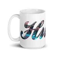 Hustle White glossy mug