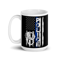 Police White glossy mug