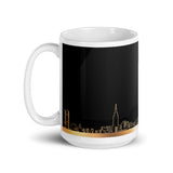 New York Skyline White glossy mug