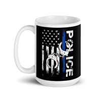 Police White glossy mug