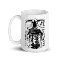 Reaper Arrested White glossy mug