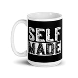 Self Made White glossy mug